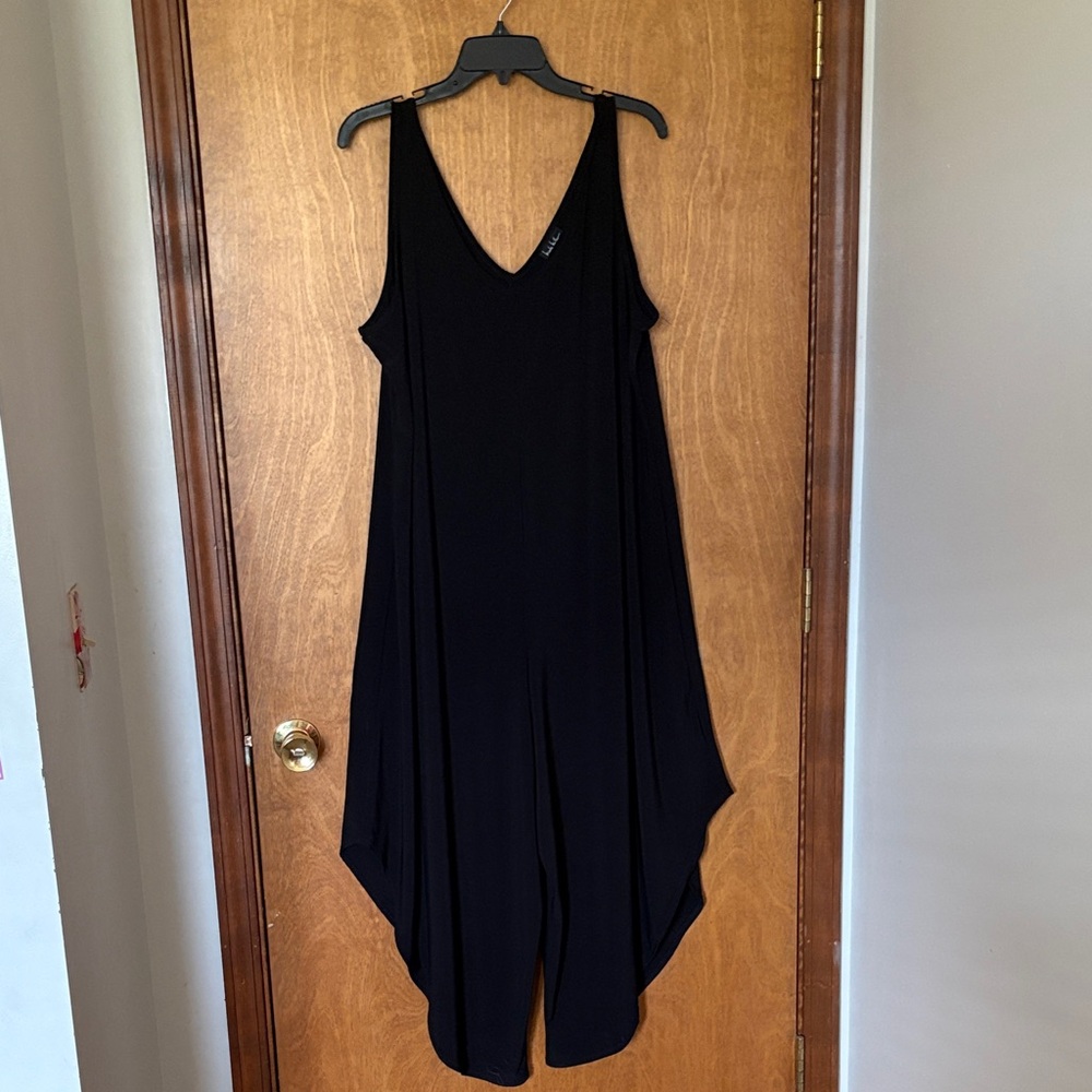 Nicole Miller Black Skirted Jumpsuit